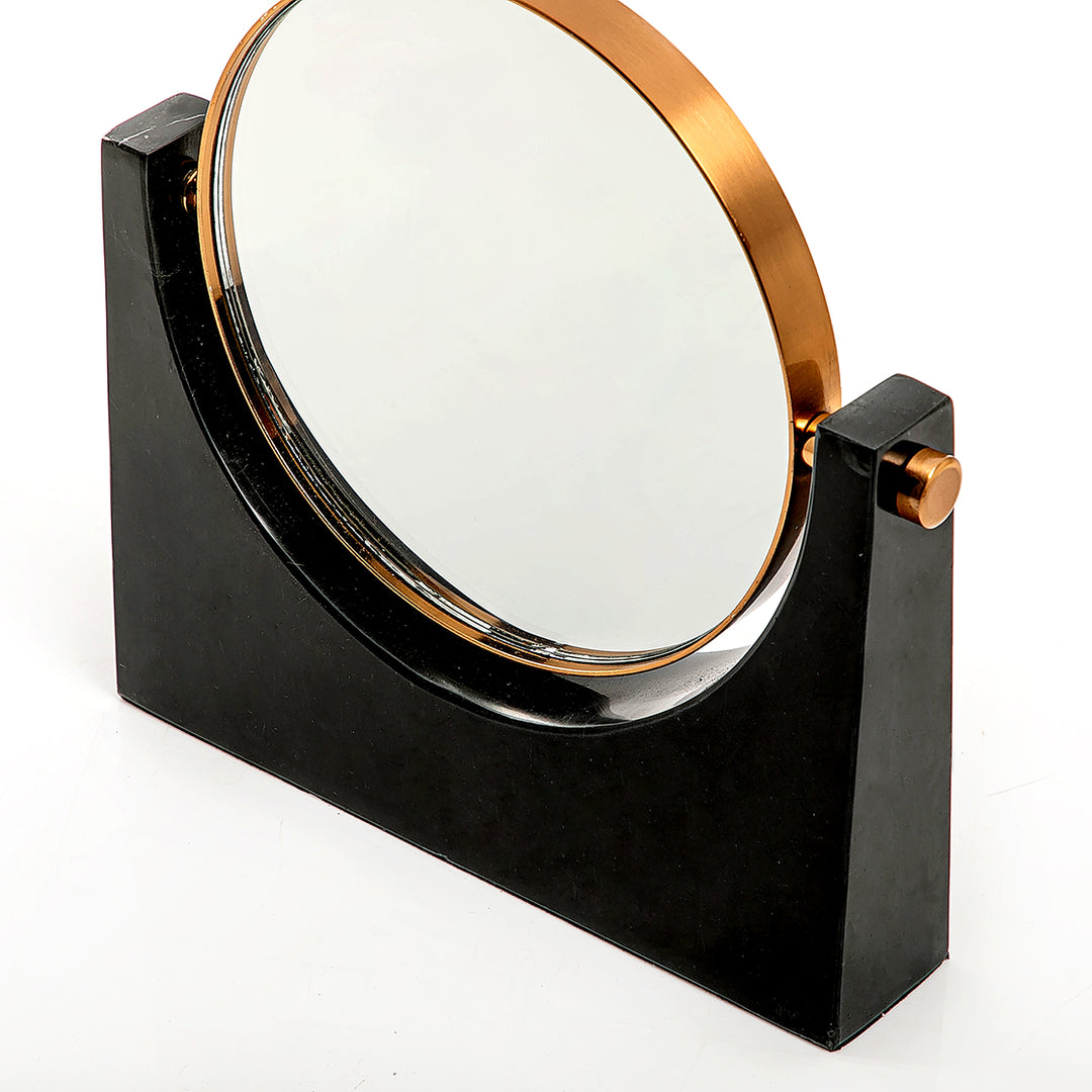 Mirror stand with marble base