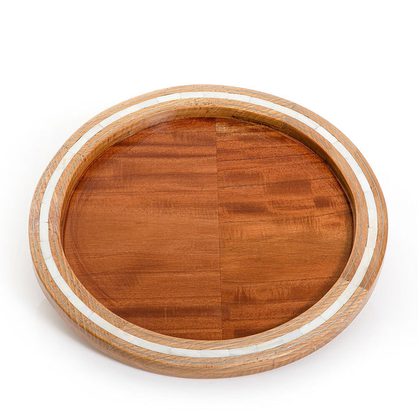 Wooden tray with mother of pearl - CASCADES