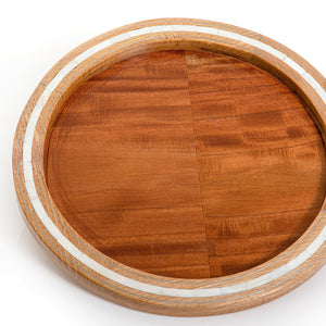 Wooden tray with mother of pearl - CASCADES