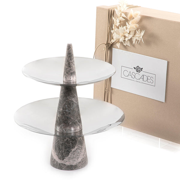 Marble stand with gift box - CASCADES