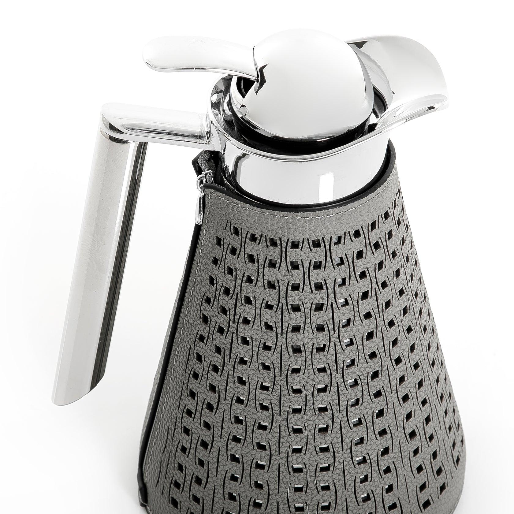 Metal thermos with leather cover - CASCADES