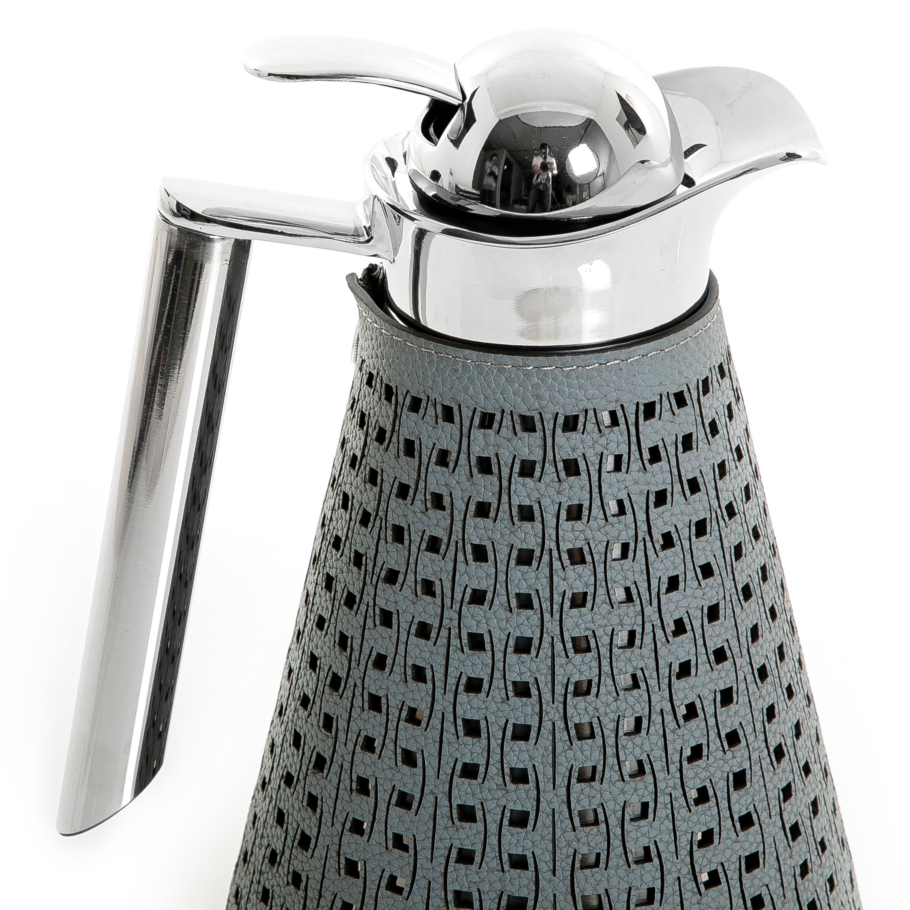 Metal thermos with leather cover - CASCADES