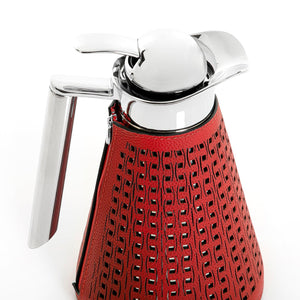 Metal thermos with leather cover - CASCADES