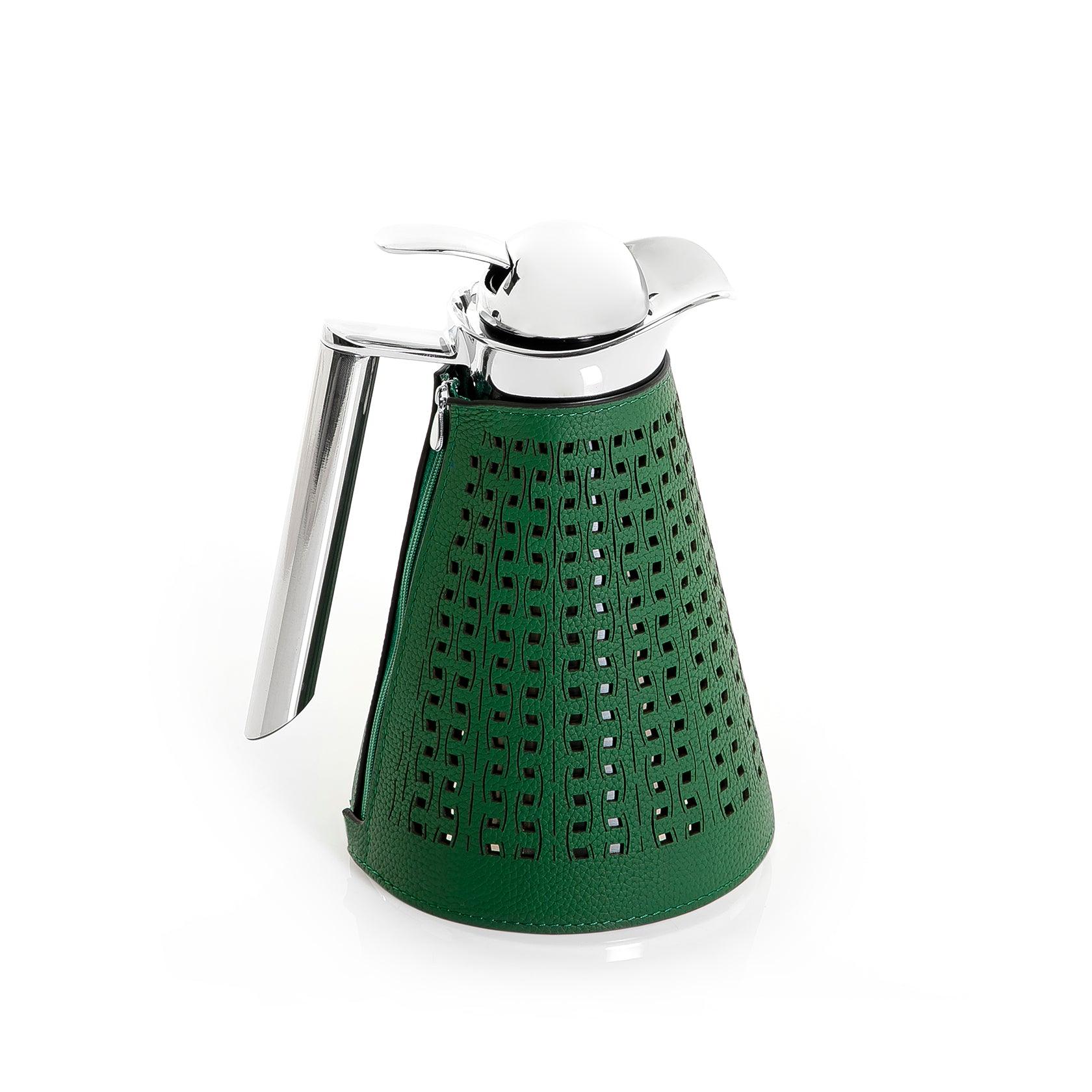 Metal thermos with leather cover - CASCADES