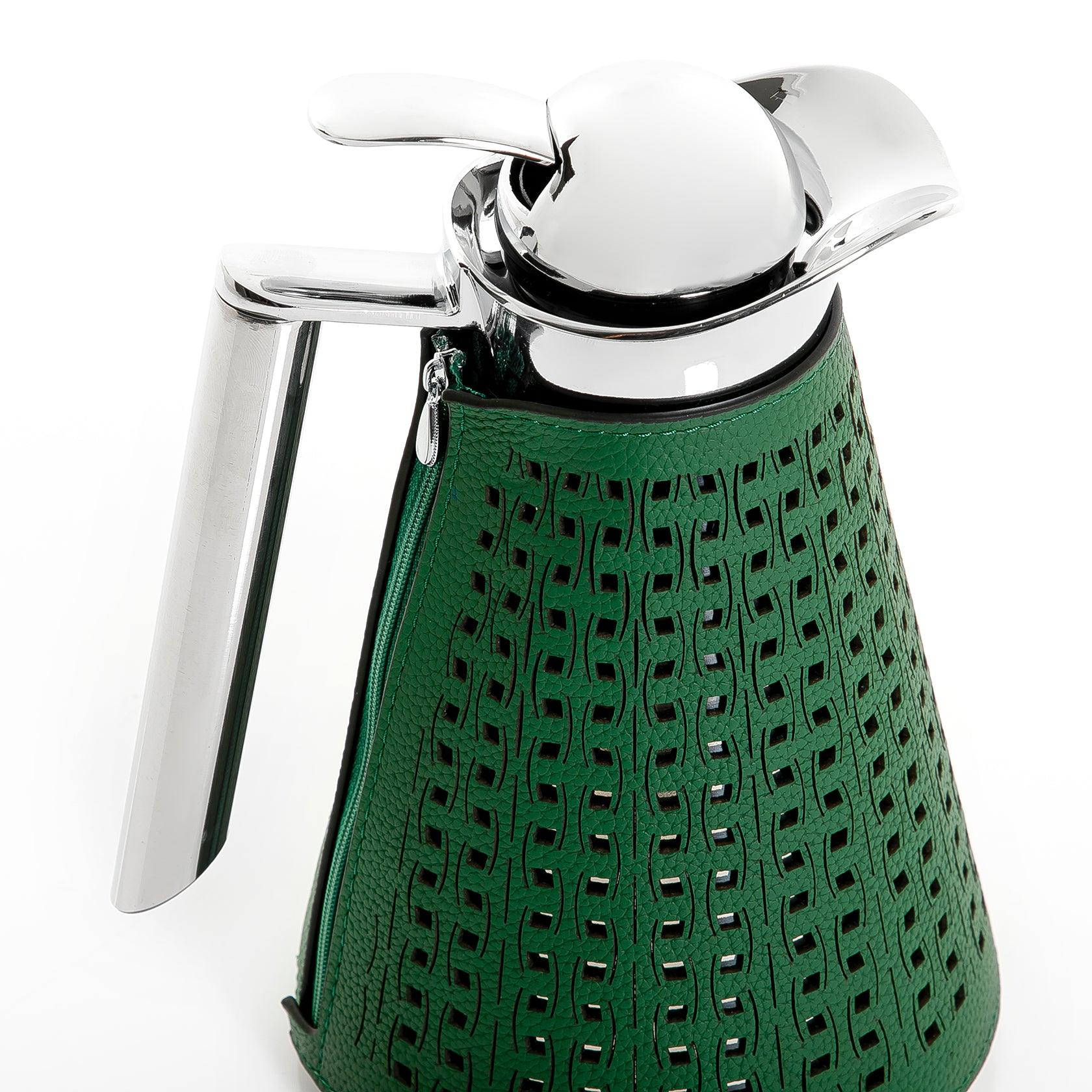 Metal thermos with leather cover - CASCADES