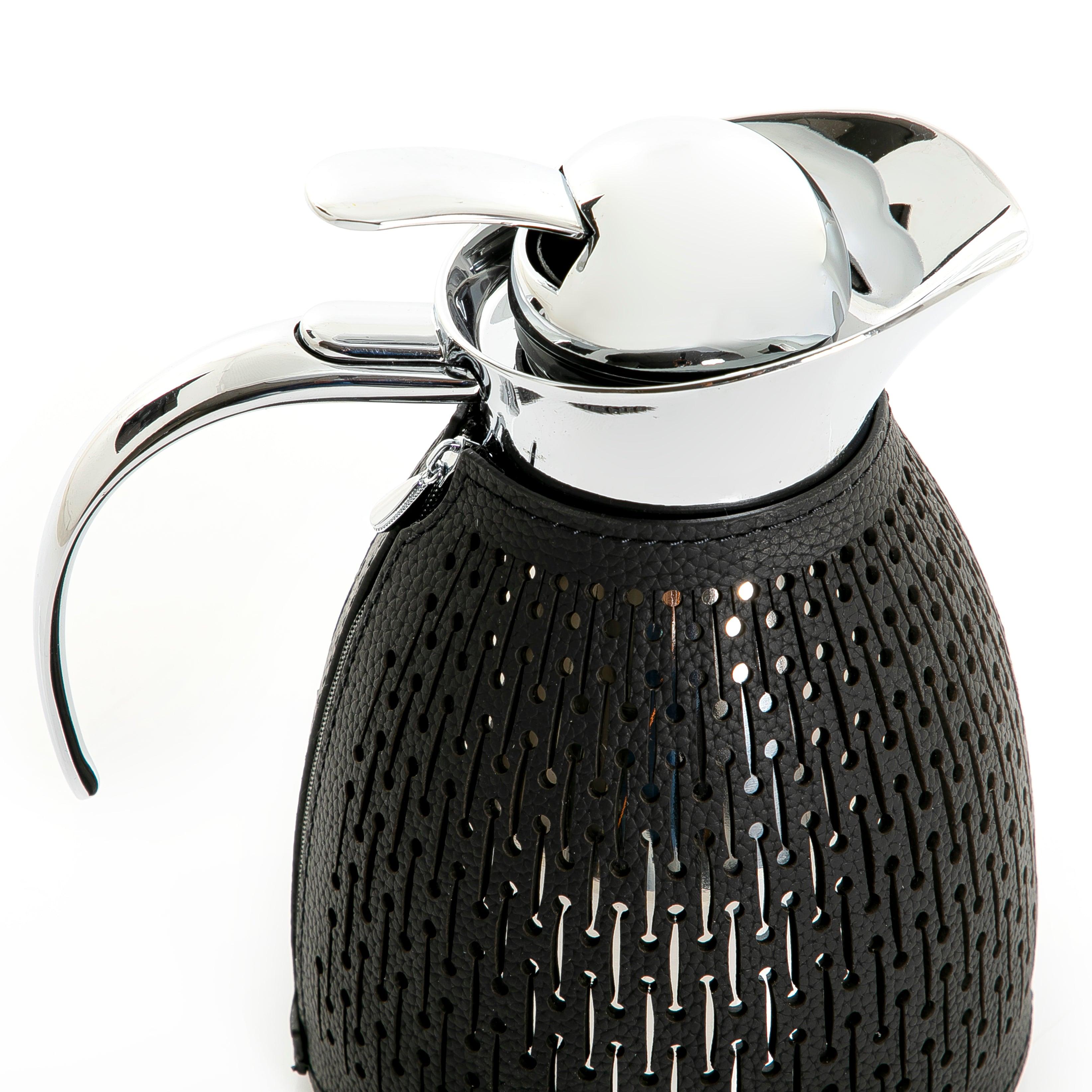 Metal thermos with leather cover - CASCADES