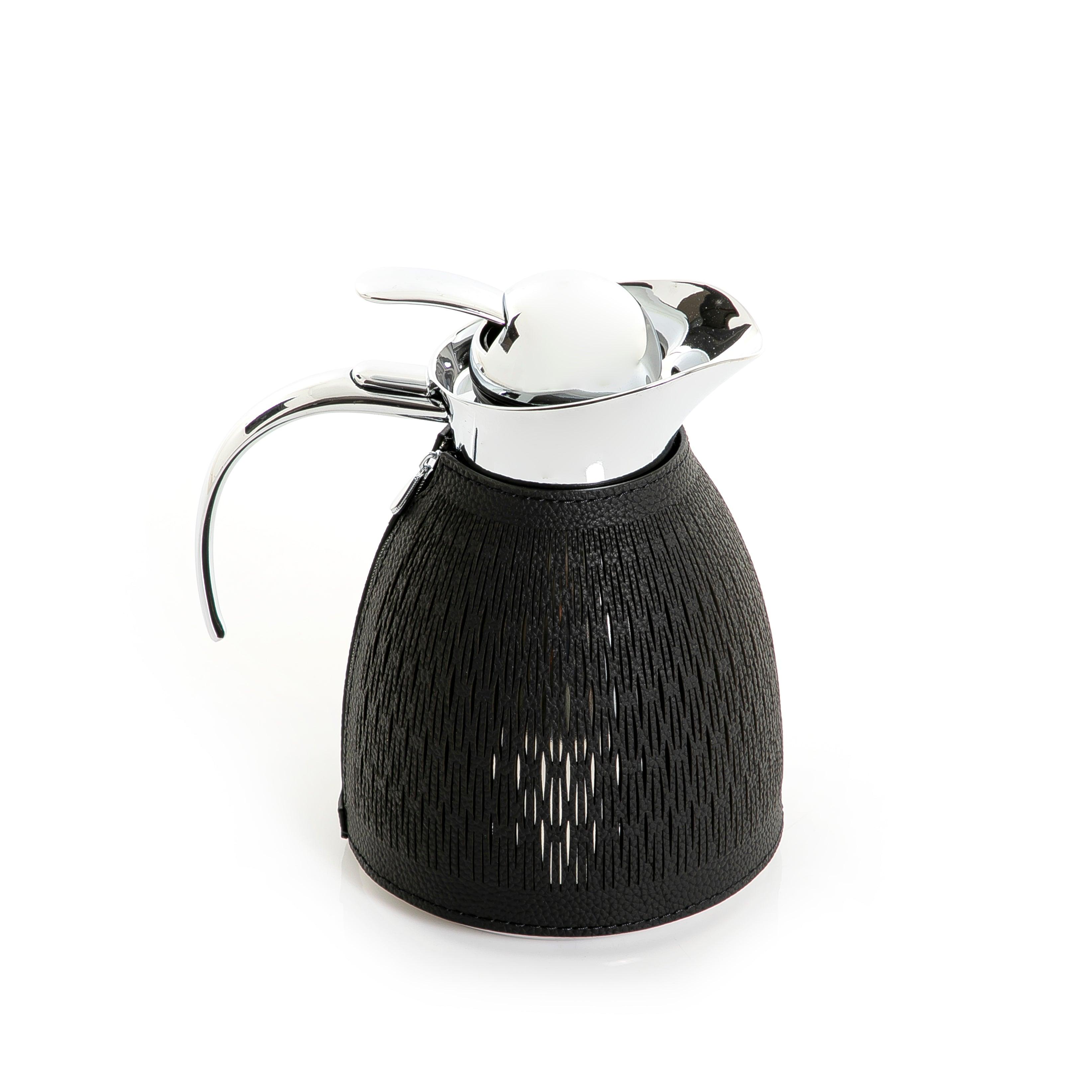 Metal thermos with leather cover - CASCADES