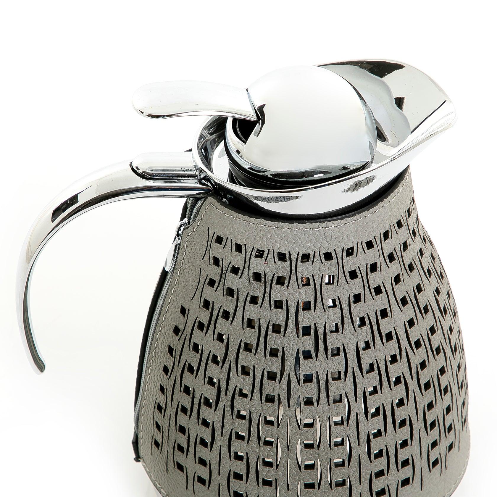 Metal thermos with leather cover - CASCADES