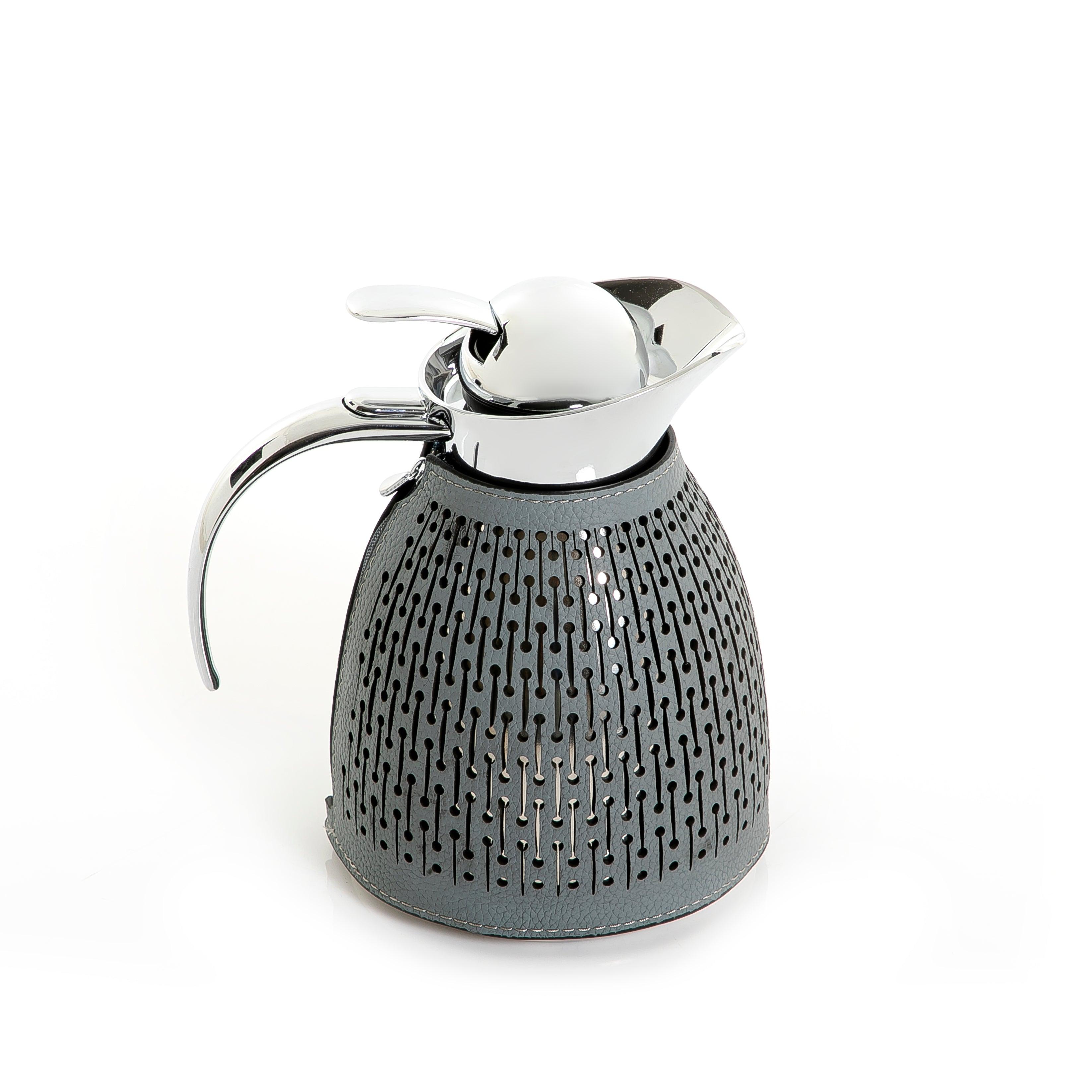 Metal thermos with leather cover - CASCADES