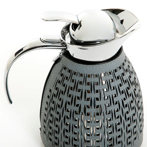 Metal thermos with leather cover - CASCADES
