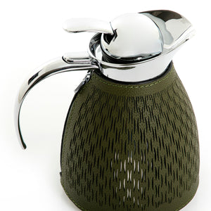 Metal thermos with leather cover - CASCADES