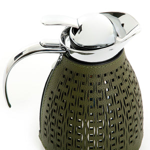 Metal thermos with leather cover - CASCADES