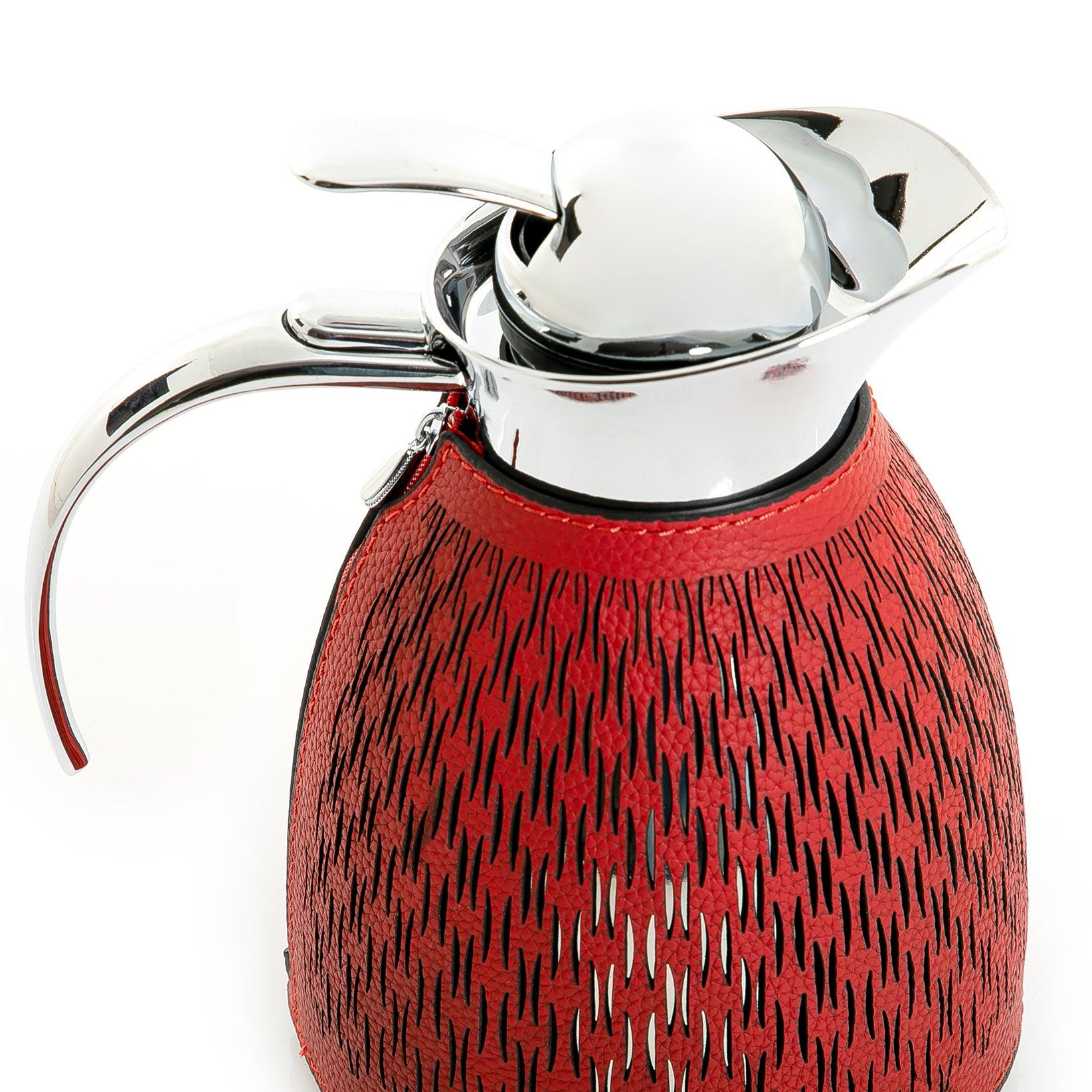 Metal thermos with leather cover - CASCADES