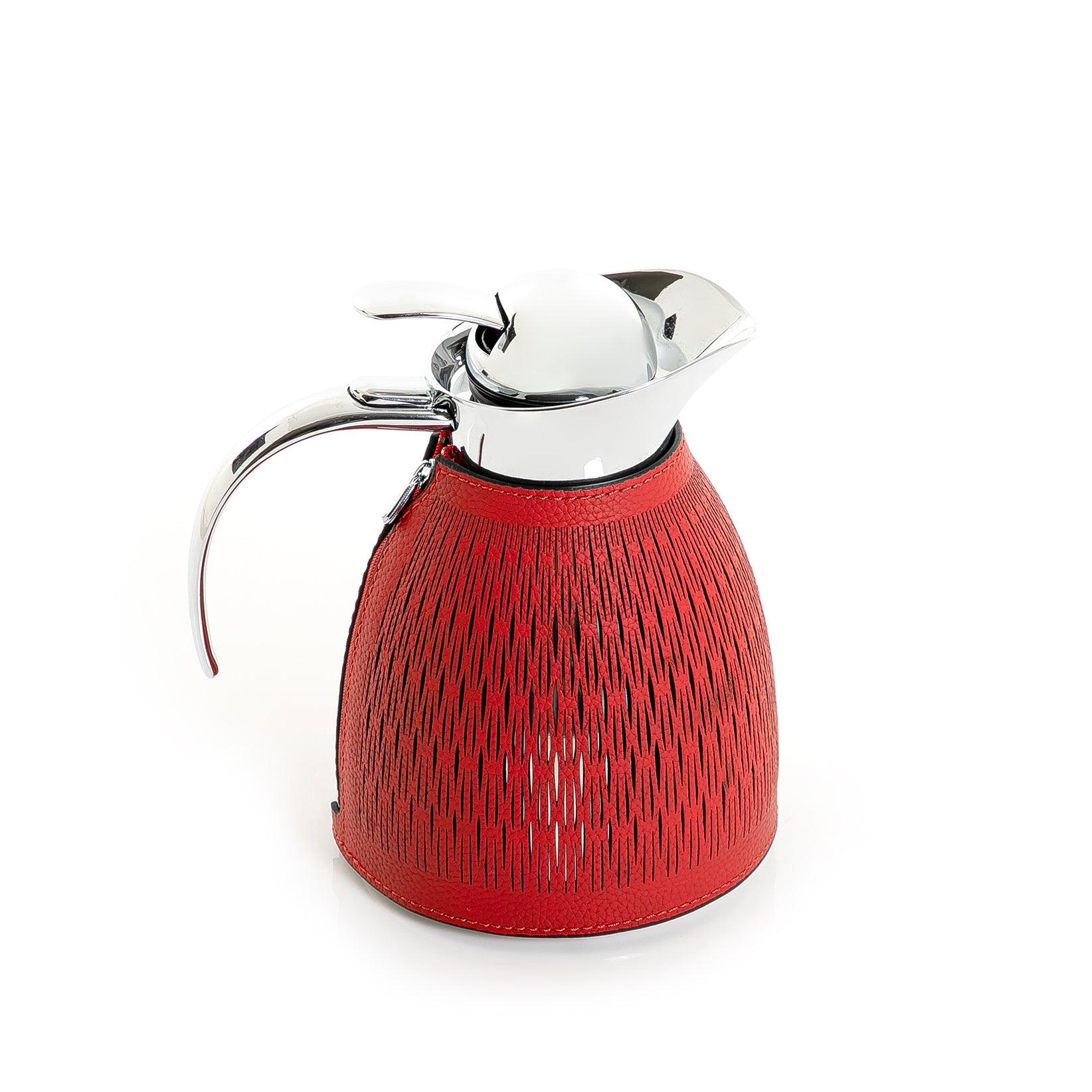 Metal thermos with leather cover - CASCADES