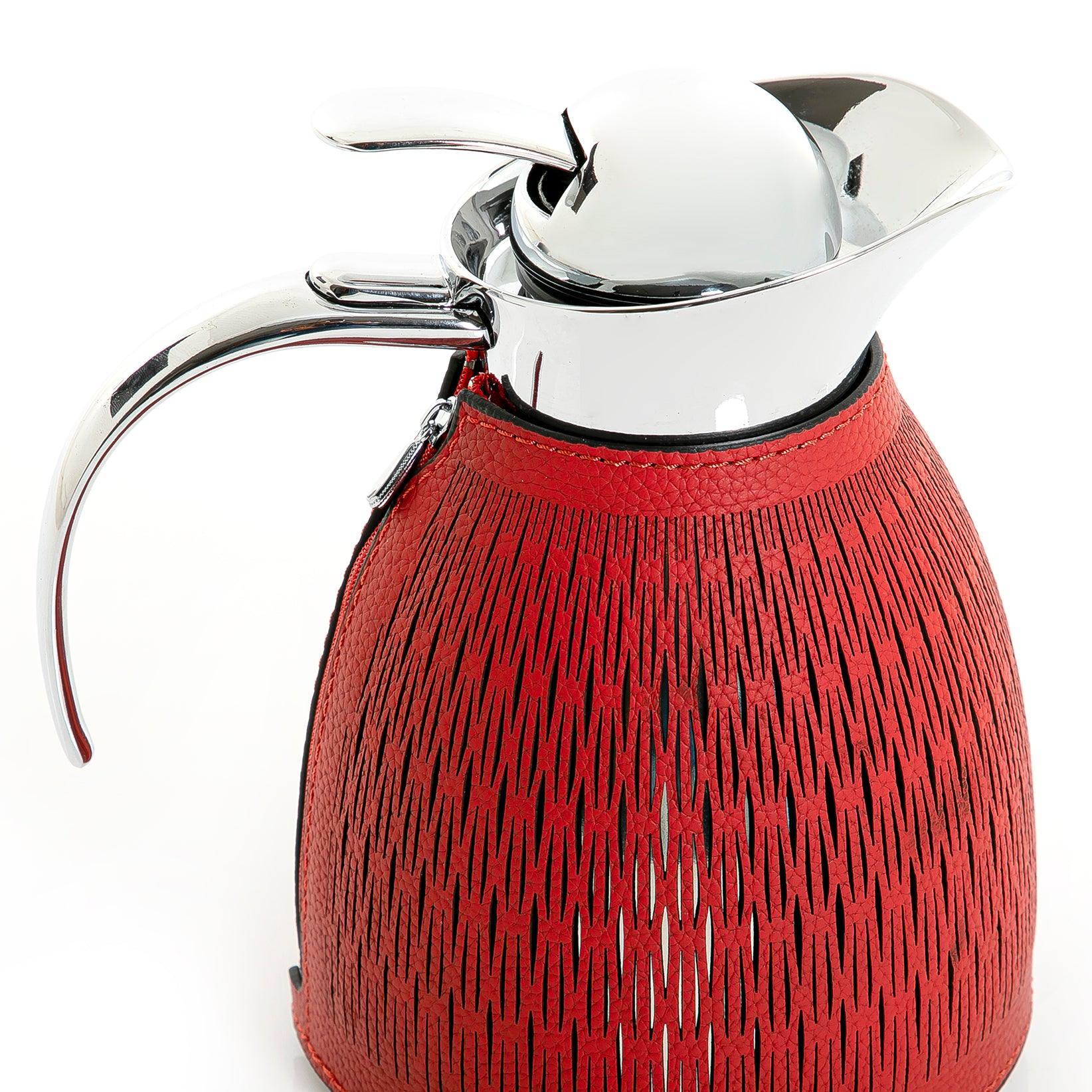 Metal thermos with leather cover - CASCADES