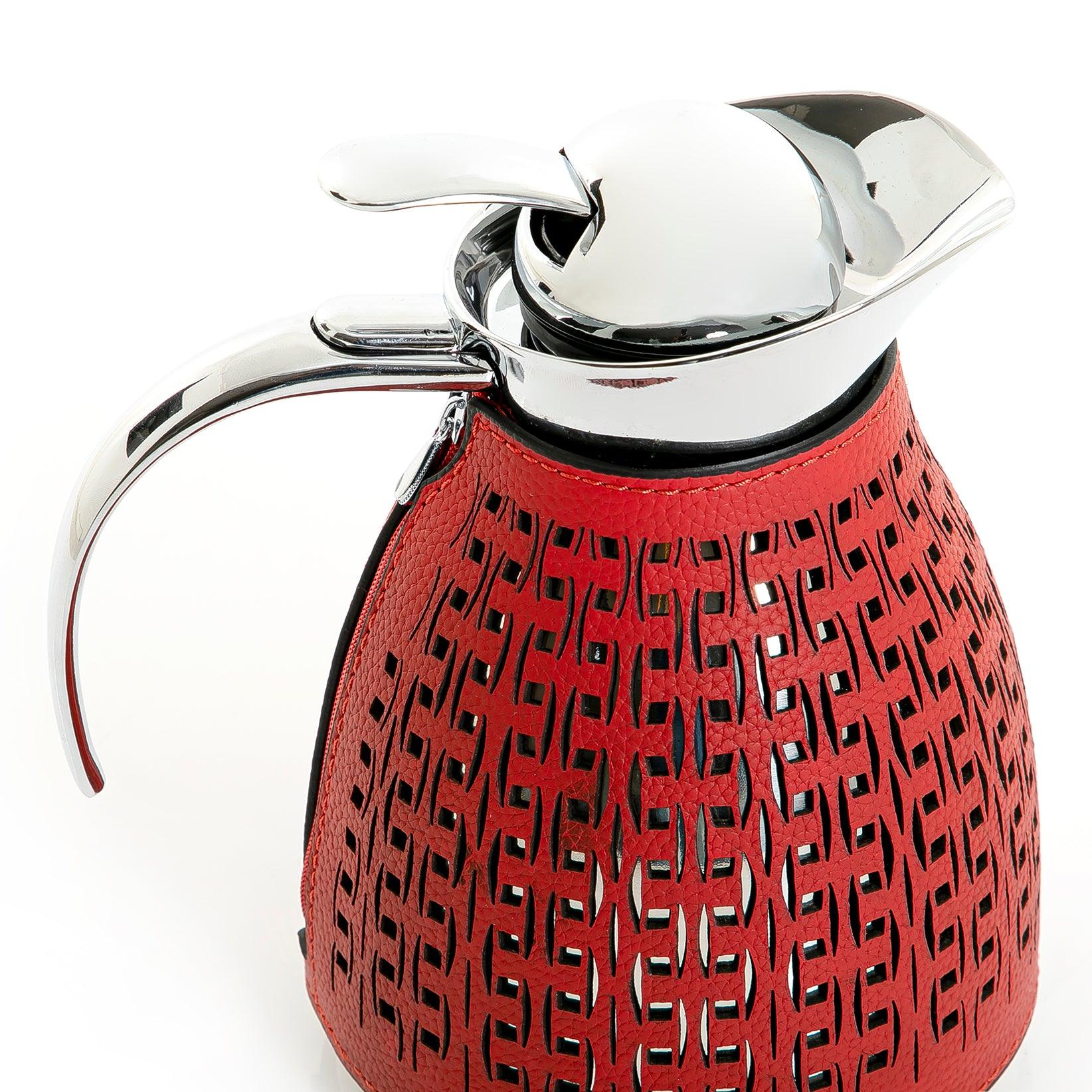 Metal thermos with leather cover - CASCADES