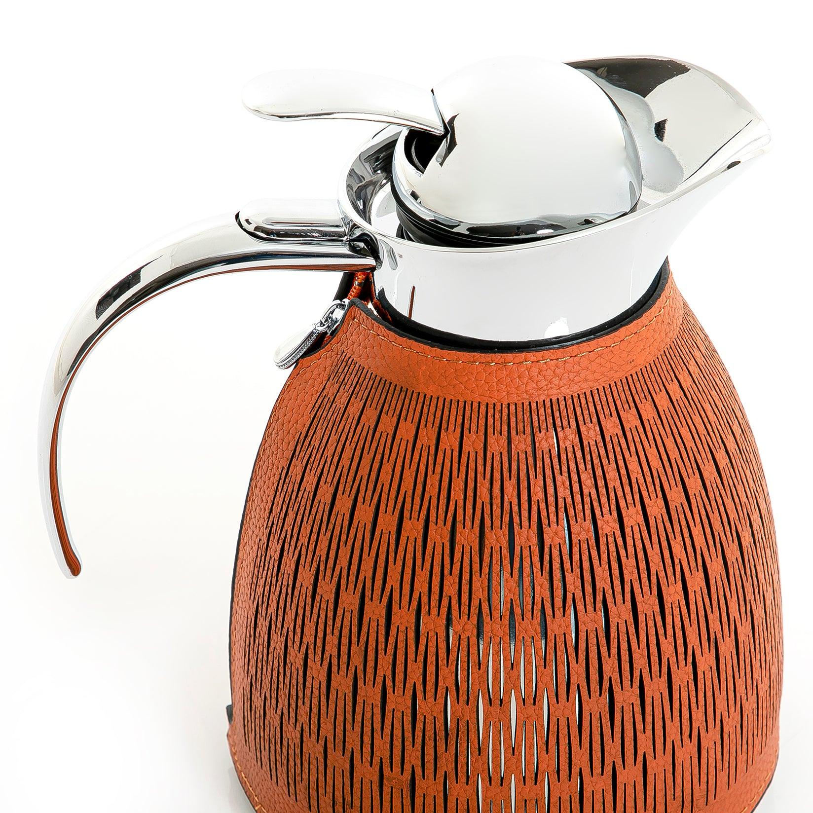 Metal thermos with leather cover - CASCADES