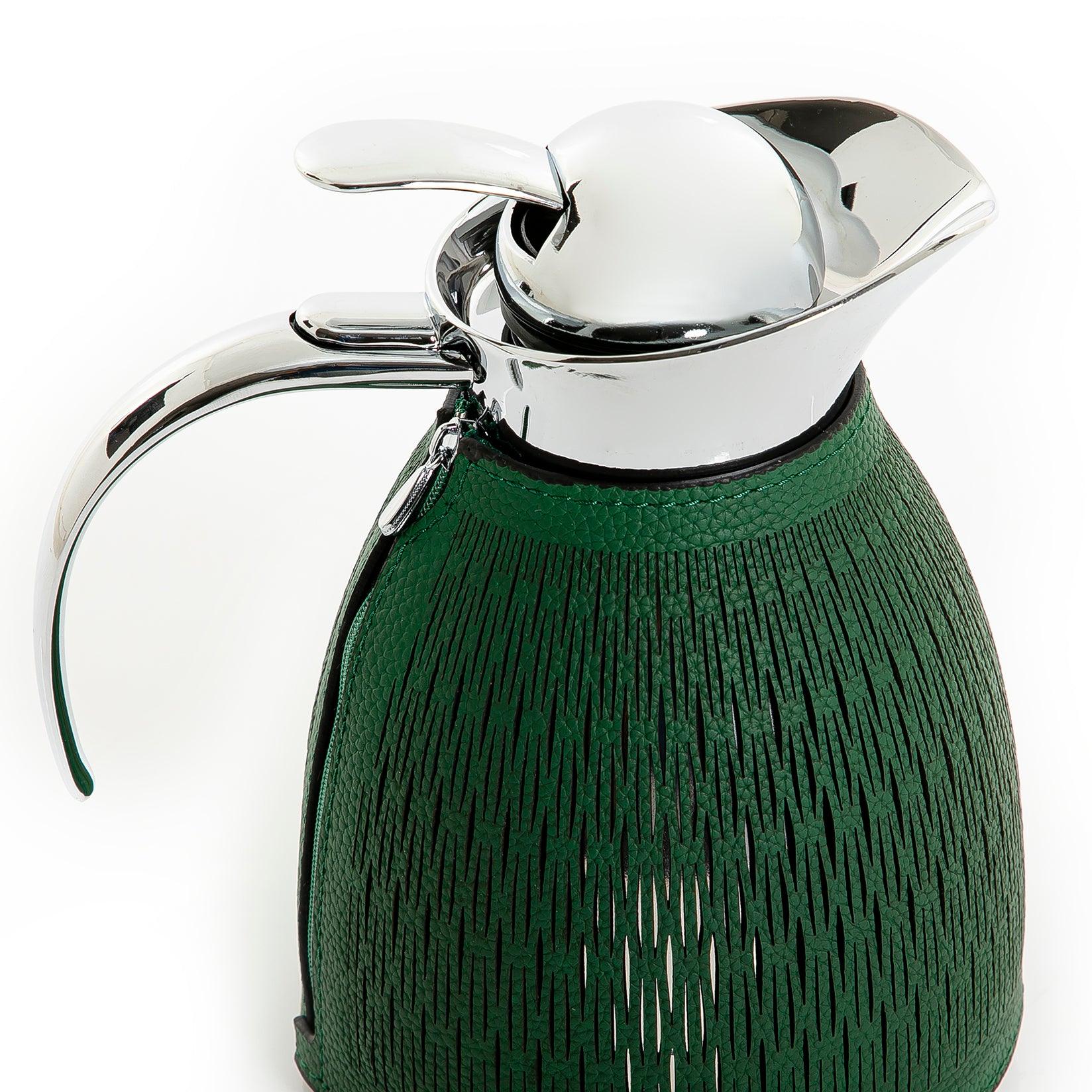 Metal thermos with leather cover - CASCADES