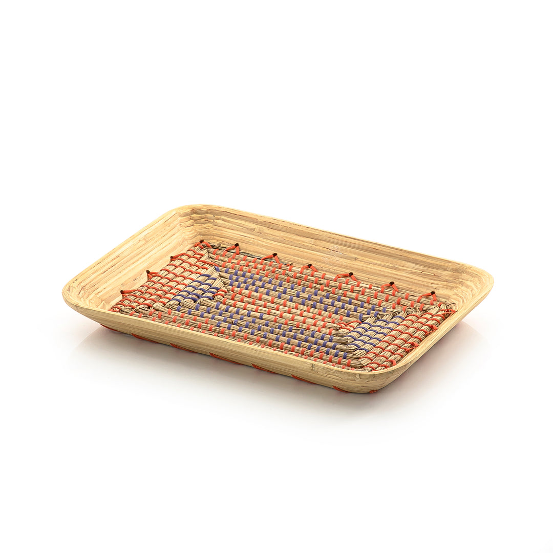 Rectangular Bamboo With Seagrass Tray (5654638362789)