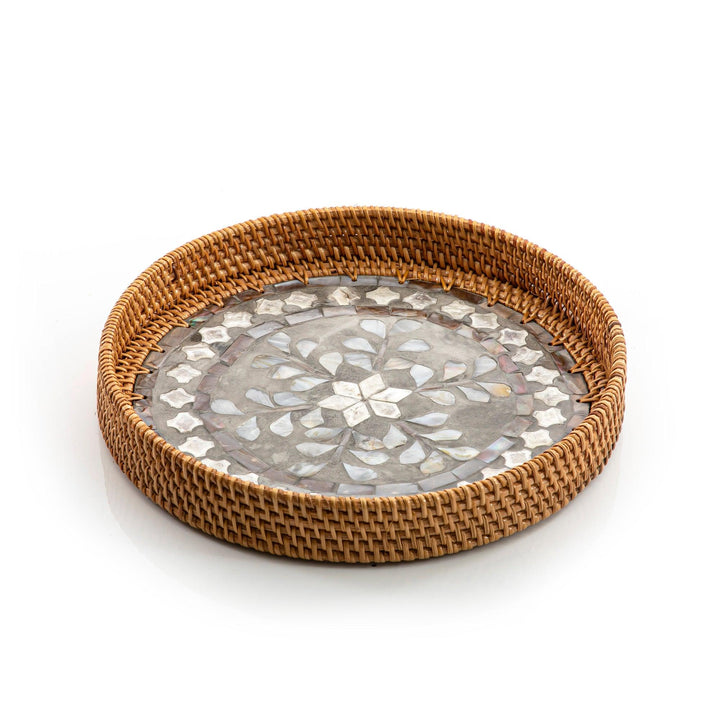 rattan round  tray (5895369752741)