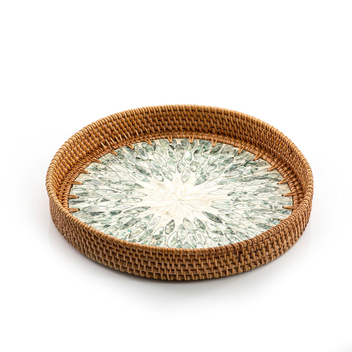 rattan round  tray (5895404814501)