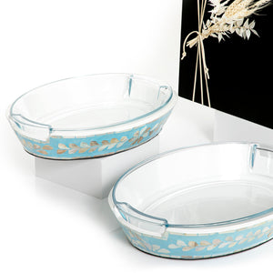 Set of 2 mother of pearl with glass - CASCADES
