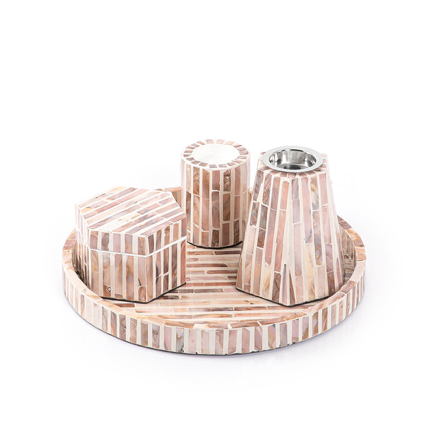 Set of mother of pearl mabkhar