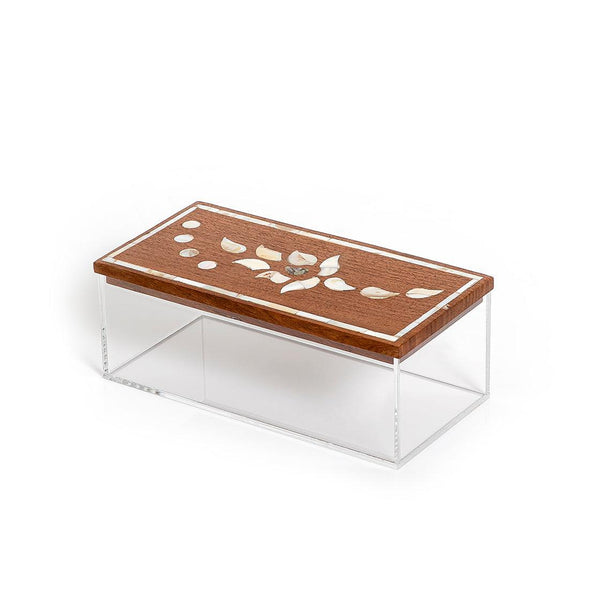 Acrylic box with wooden cover - CASCADES