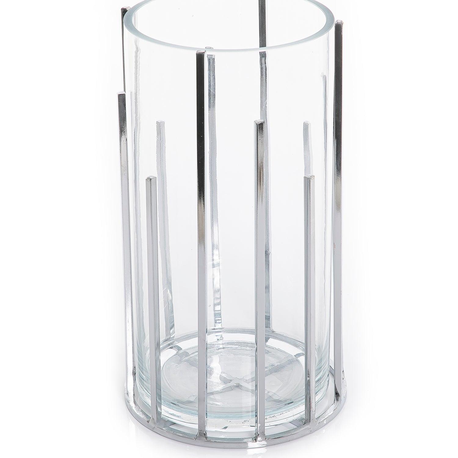 Metal and glass vase - CASCADES