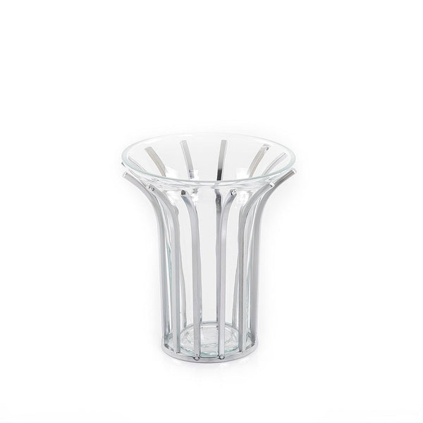 Glass and metal vase - CASCADES