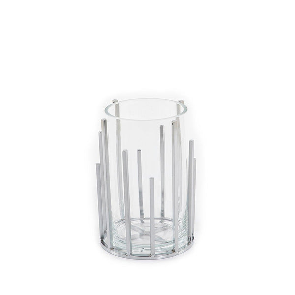 Glass and metal vase - CASCADES