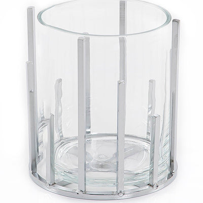 Glass and metal vase - CASCADES