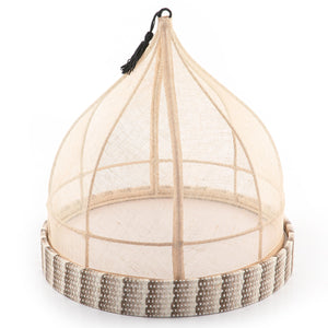 Linen cover with rattan base - CASCADES