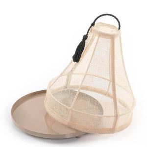 Linen cover with metal base - CASCADES