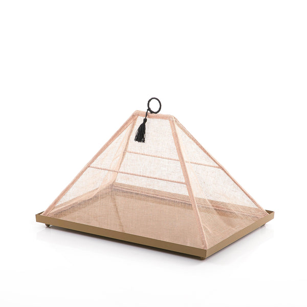 Foldable rattan cover with metal tray - CASCADES