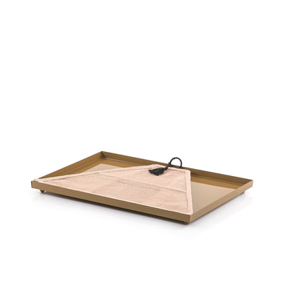 Foldable rattan cover with metal tray - CASCADES