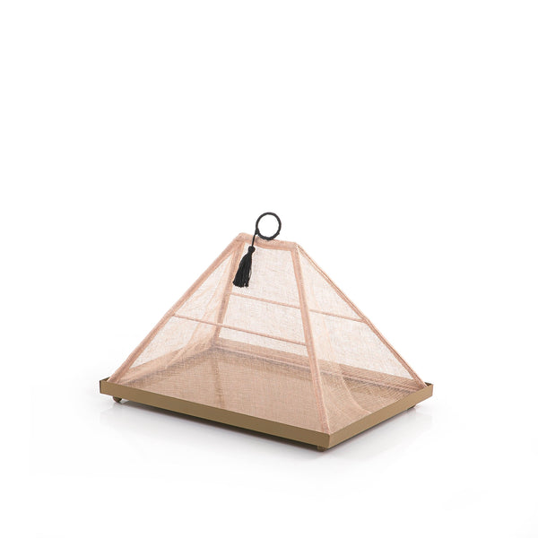 Foldable rattan cover with metal tray - CASCADES