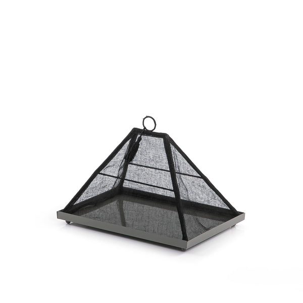 Foldable rattan cover with metal tray - CASCADES