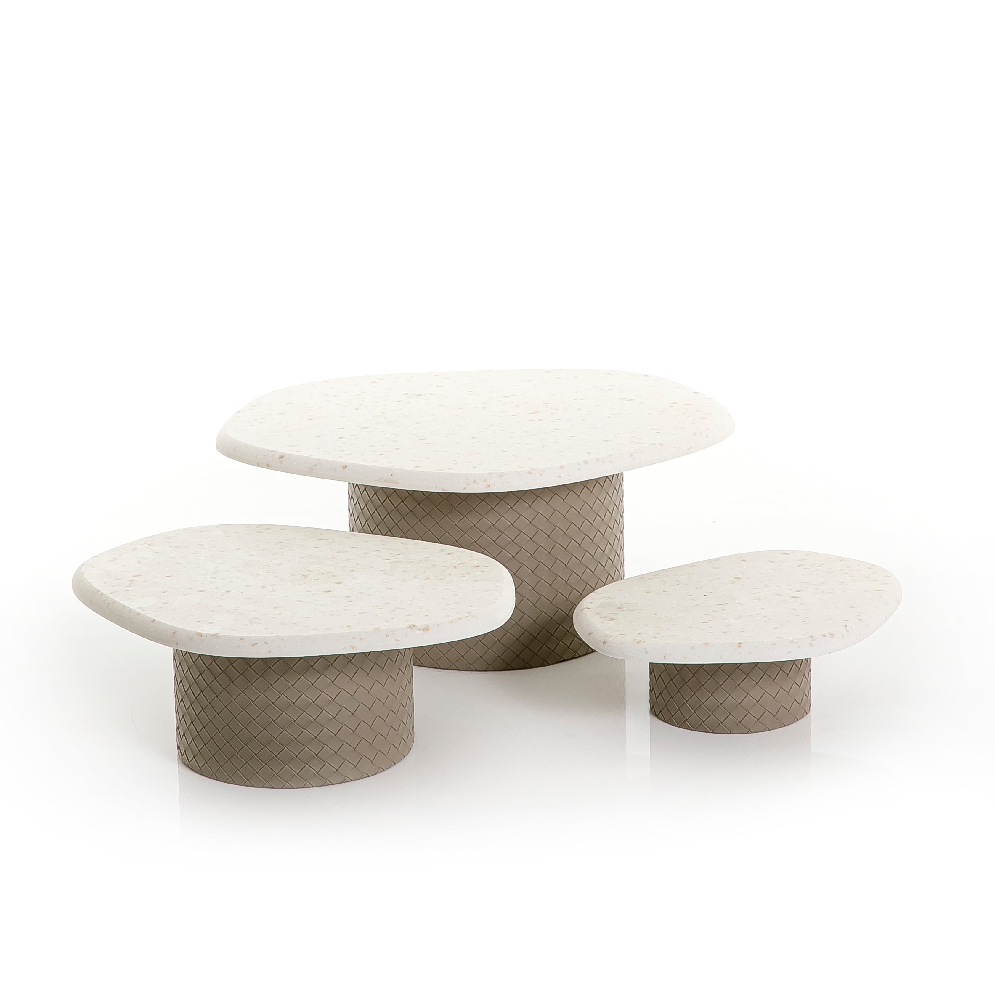 طقم 3 استاند رخام بقاعده جلد