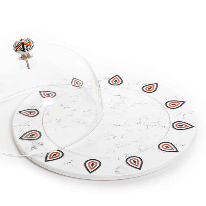 Marble plate with glass cover - CASCADES