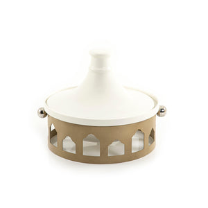 Ceramic plate with metal base - CASCADES