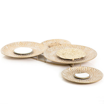 Decorative metal tray with mirror - CASCADES
