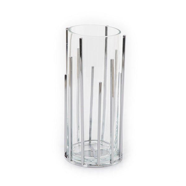 Glass and metal vase - CASCADES