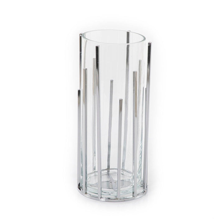 Glass and metal vase - CASCADES