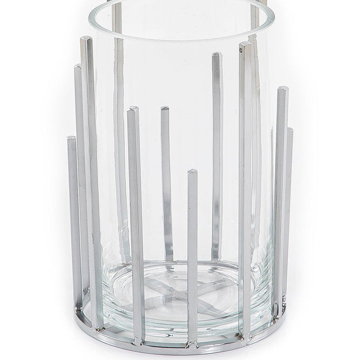 Glass and metal vase - CASCADES