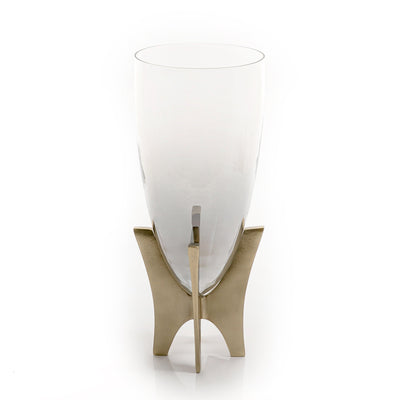 Glass and metal vase large size - CASCADES