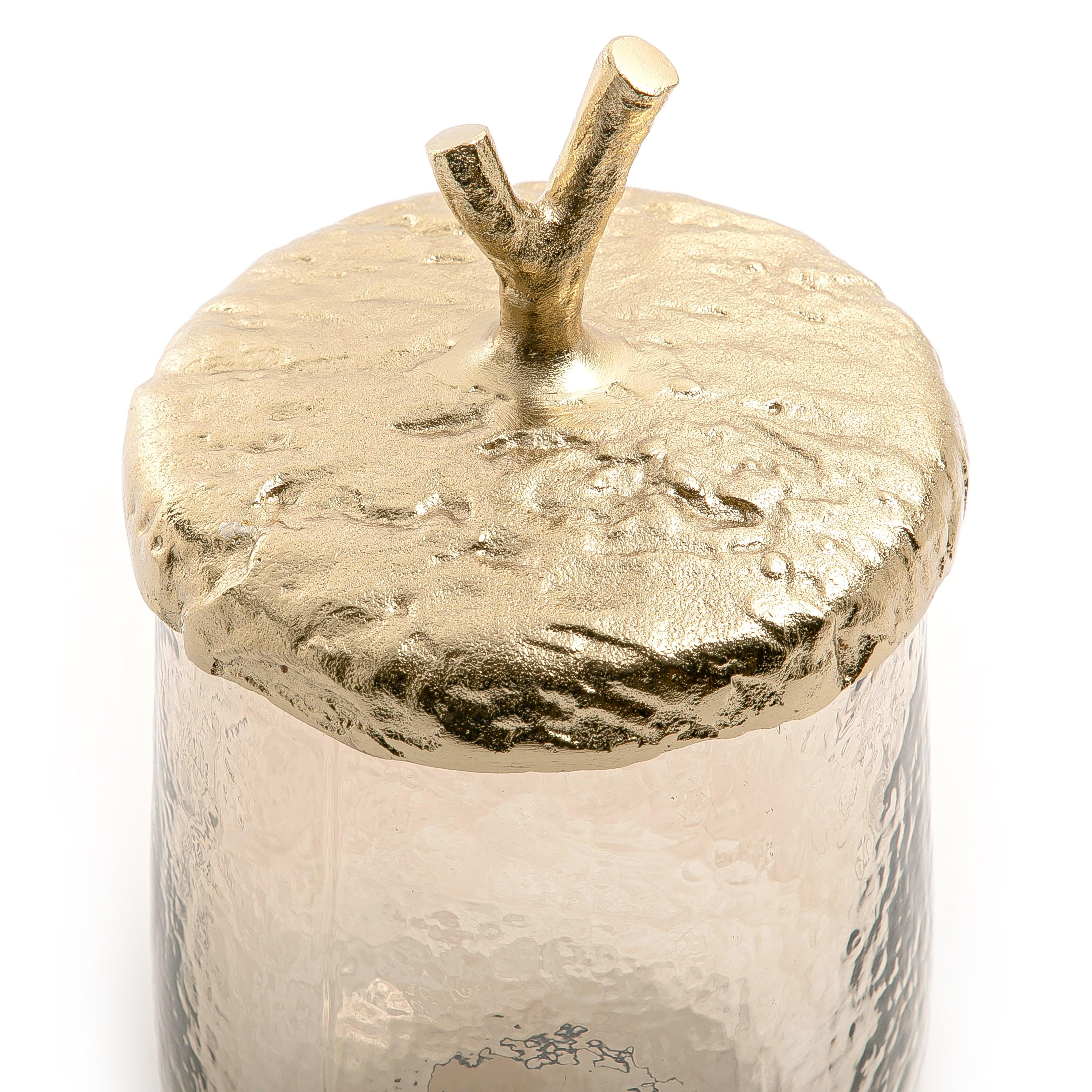 Glass jar with metal cover large size - CASCADES