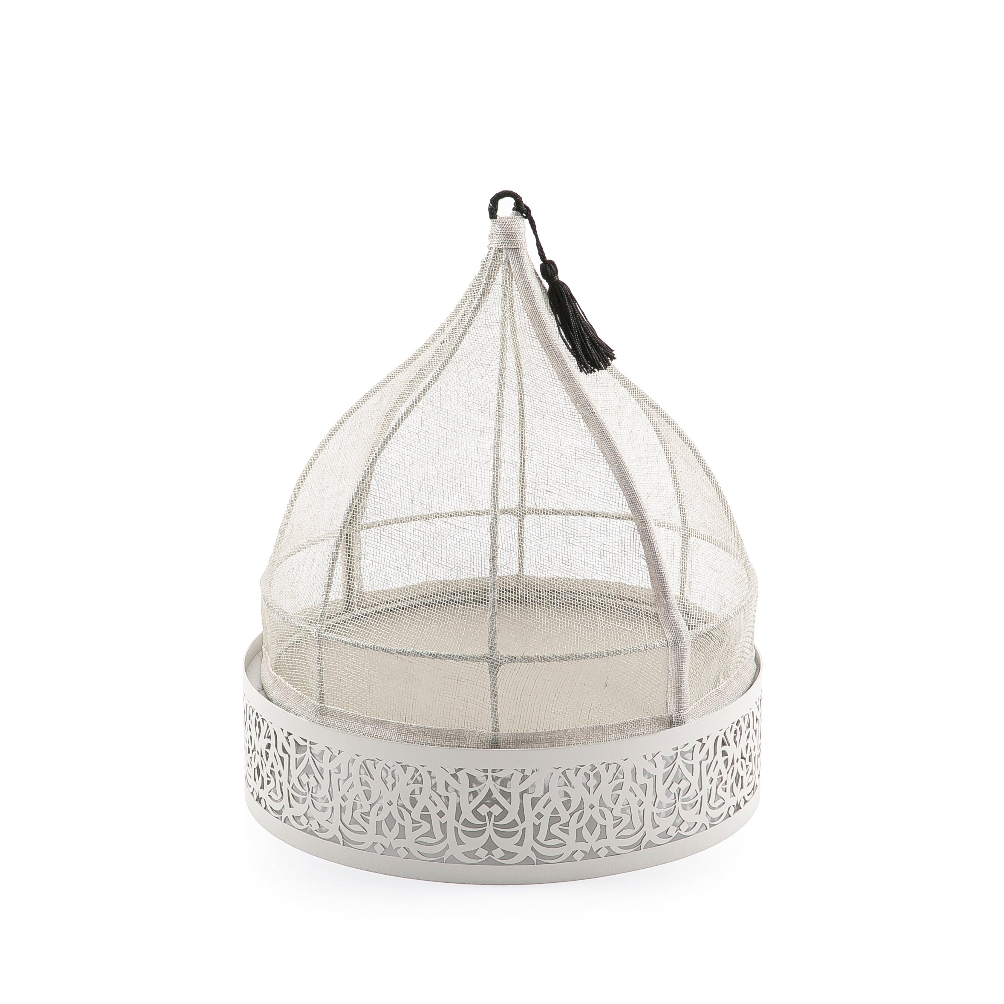 Linen cover with Arabian metal base - CASCADES