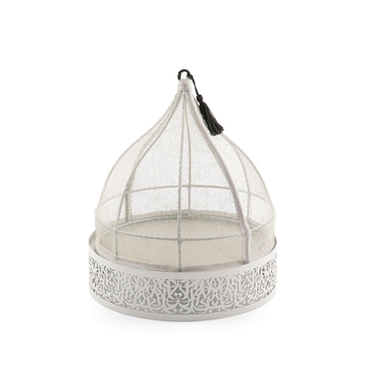 Linen cover with Arabian metal base - CASCADES