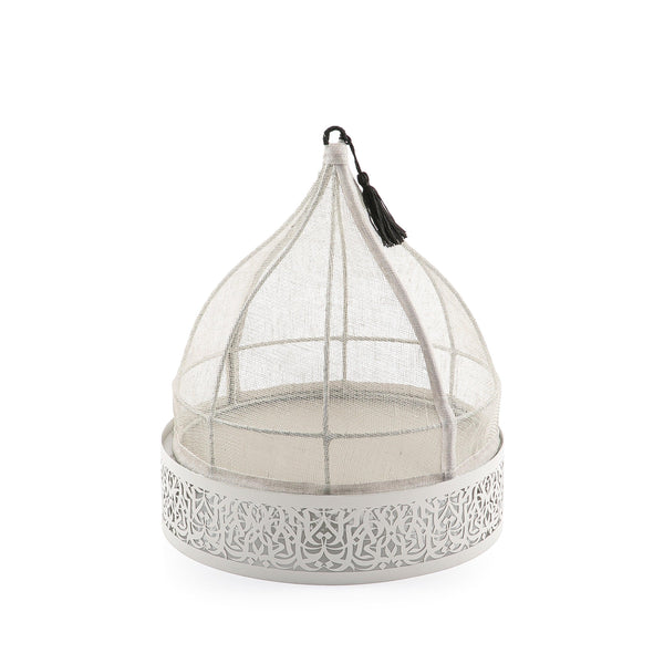 Linen cover with Arabian metal base - CASCADES